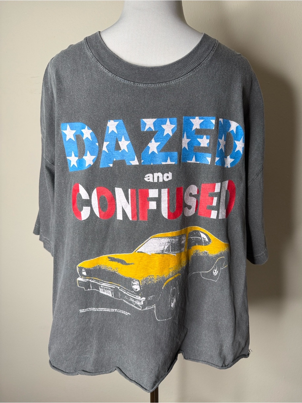 Dazed and Confused Gray Vintage Natural Cotton Tee